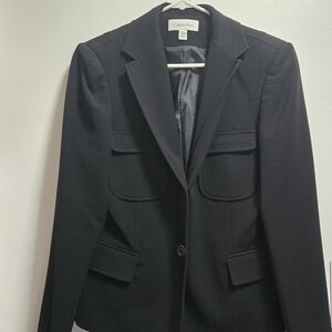 Calvin Klein Women's Elegant Black Suit Jacket